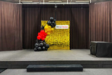 Load image into Gallery viewer, Gold Shimmer Wall with Balloons
