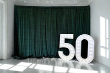 Load image into Gallery viewer, Green Velvet Backdrop Draping Curtain