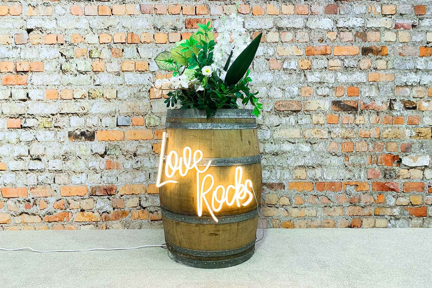 Half Barrel & Love Rocks Package