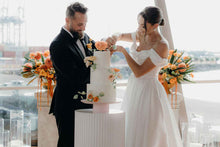 Load image into Gallery viewer, Ribbed White Plinth