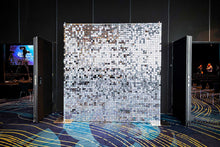 Load image into Gallery viewer, Silver Shimmer Wall Corporate Event Auckland