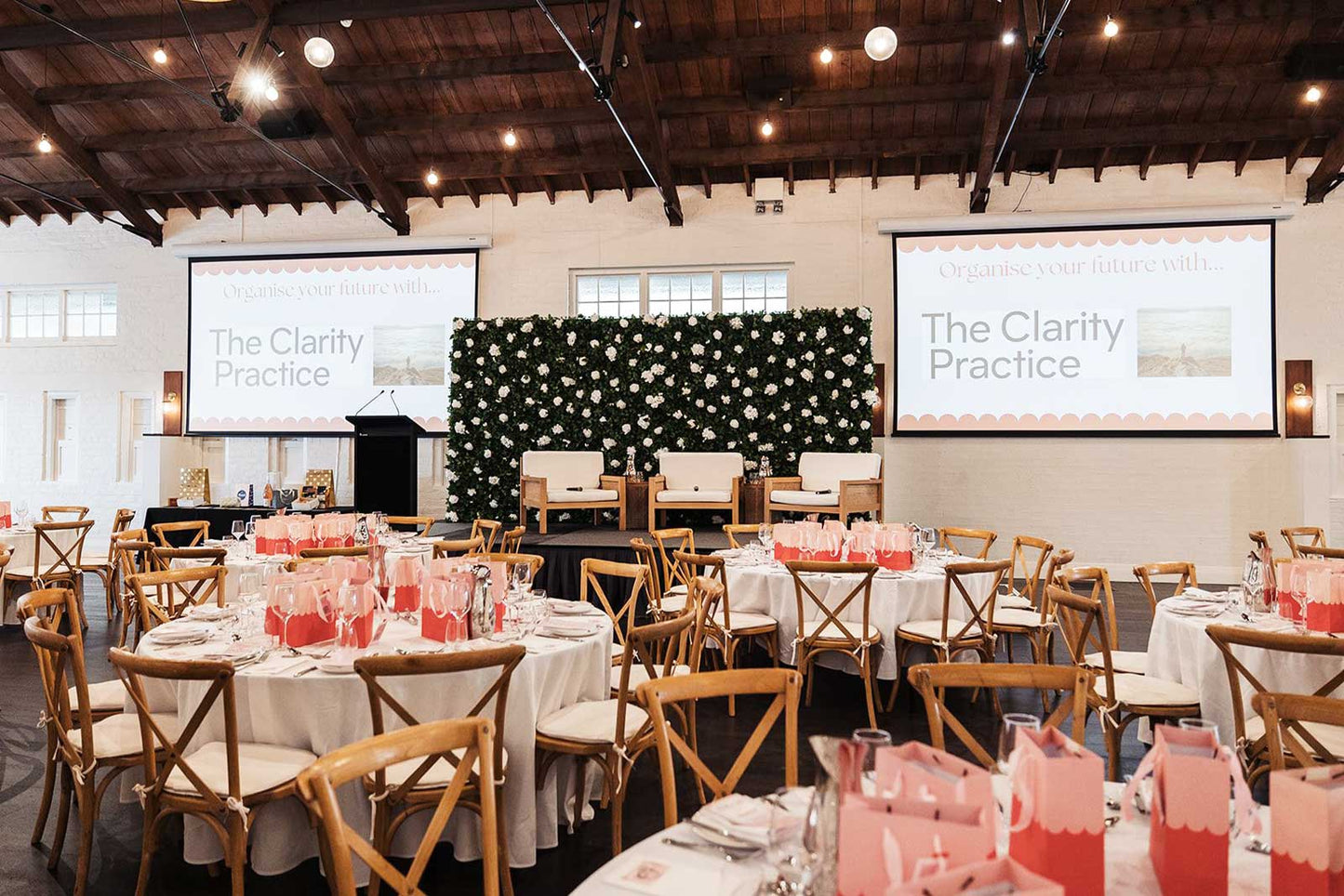 Green and white flower wall backdrop for hire, ideal for weddings, events, and corporate styling in Auckland