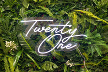 Load image into Gallery viewer, "Twenty One" Neon Sign