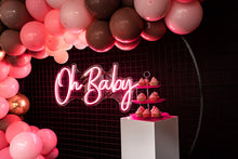 Load image into Gallery viewer, "Oh Baby" Pink Neon Sign
