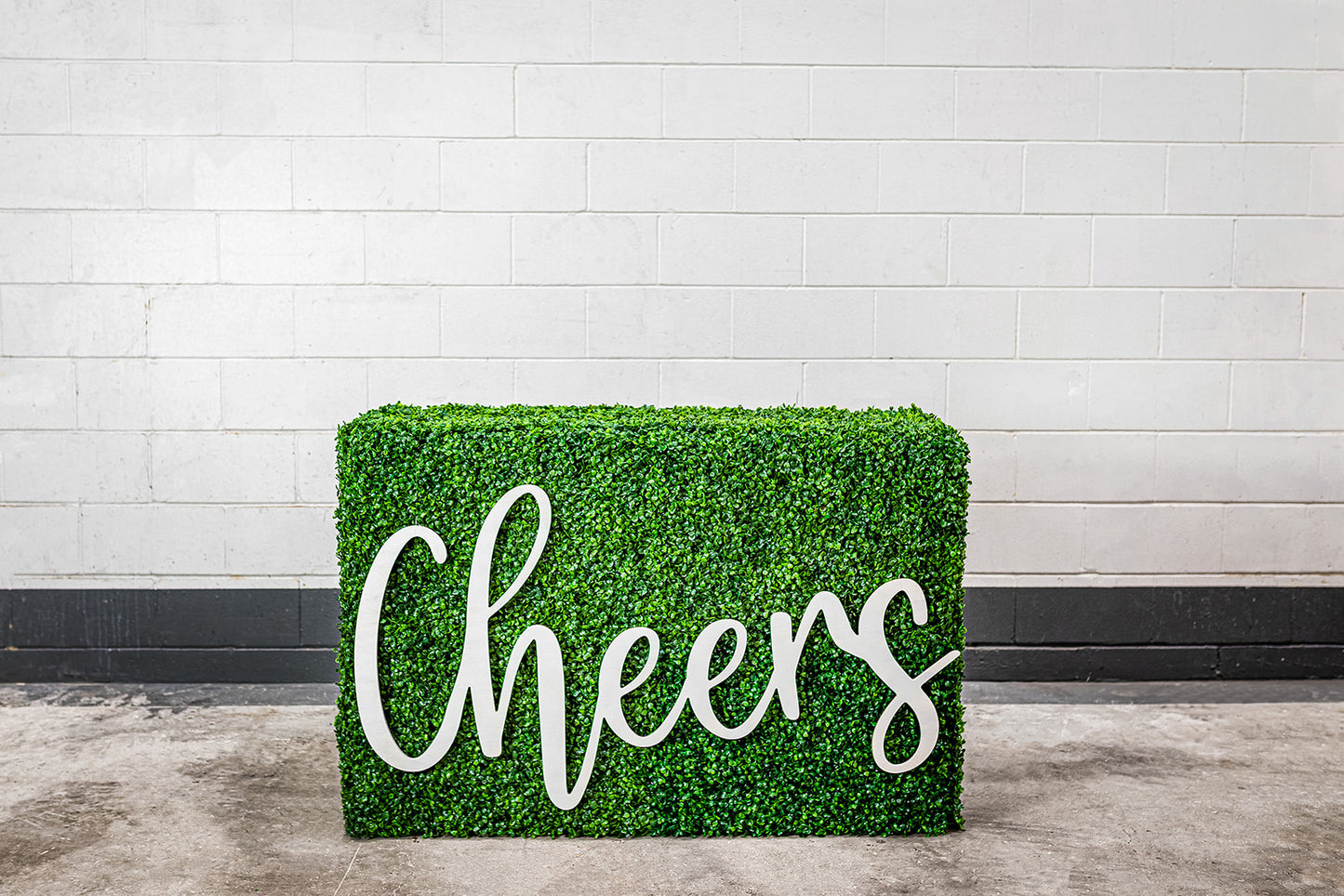 Decorative Cheers wooden sign for events and festive gatherings