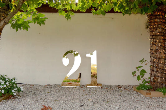 Gold Mirror 21 Sign