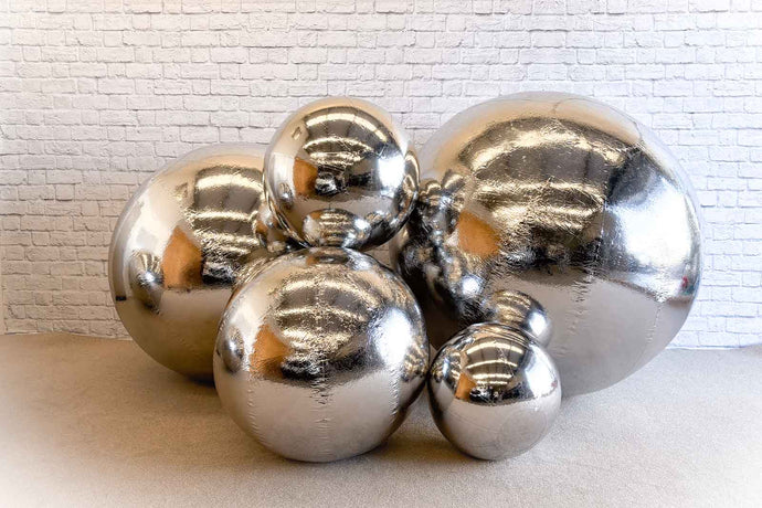 Silver Inflatable Balls