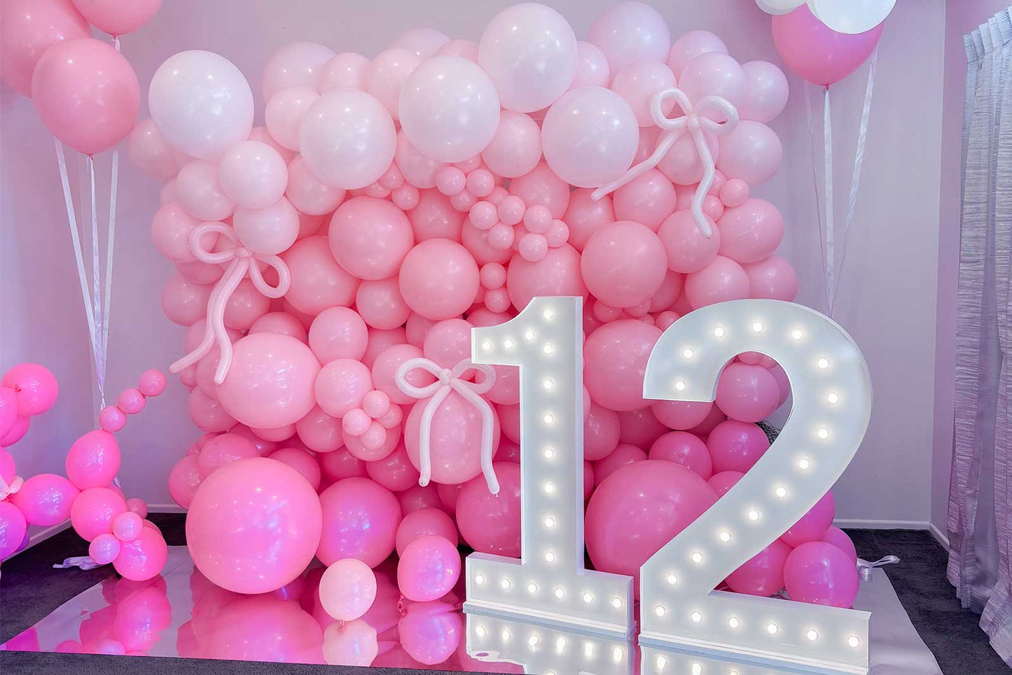 12 marquee lights for birthday, party, or event décor