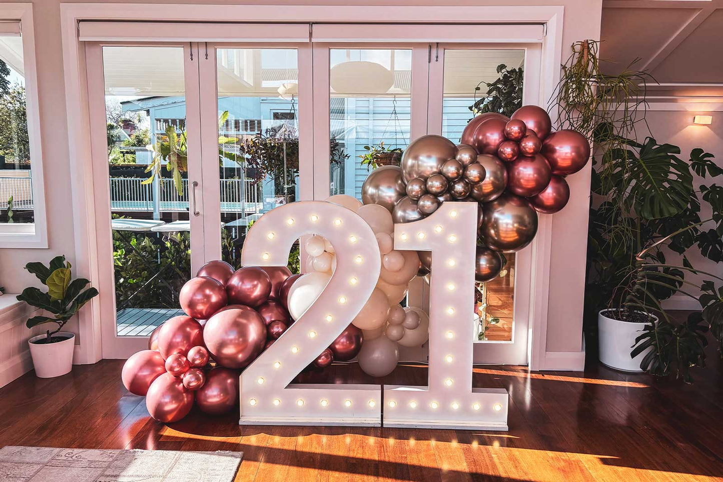 21 Marquee Lights Birthday Balloons
