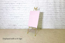 Load image into Gallery viewer, Elegant gold display easel for events
