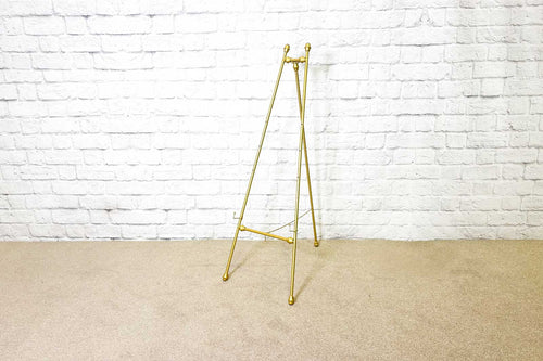 Gold easel for wedding signs and artwork