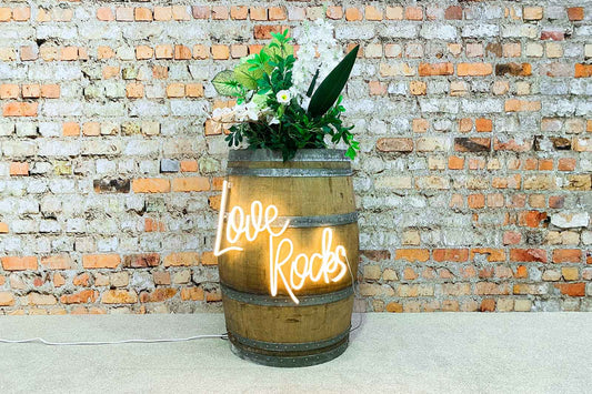 Half Barrel & Love Rocks Package