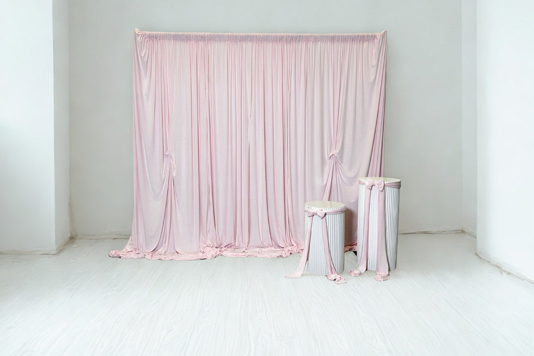 Pink Velvet Backdrop Draping Curtain