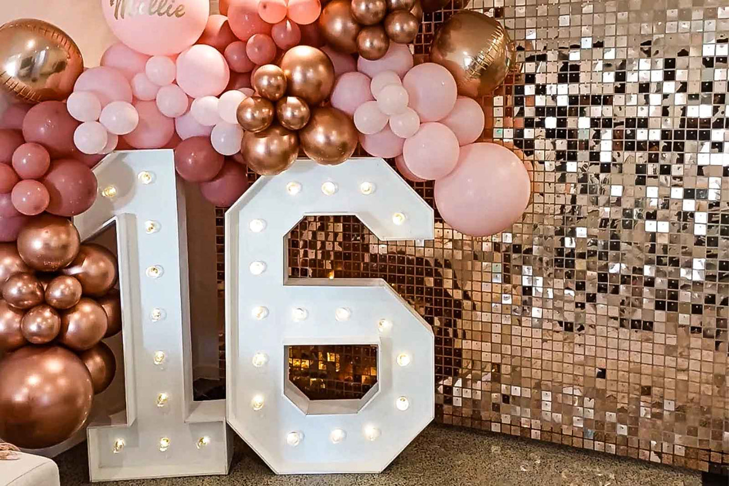 Shimmer Wall - Rose Gold