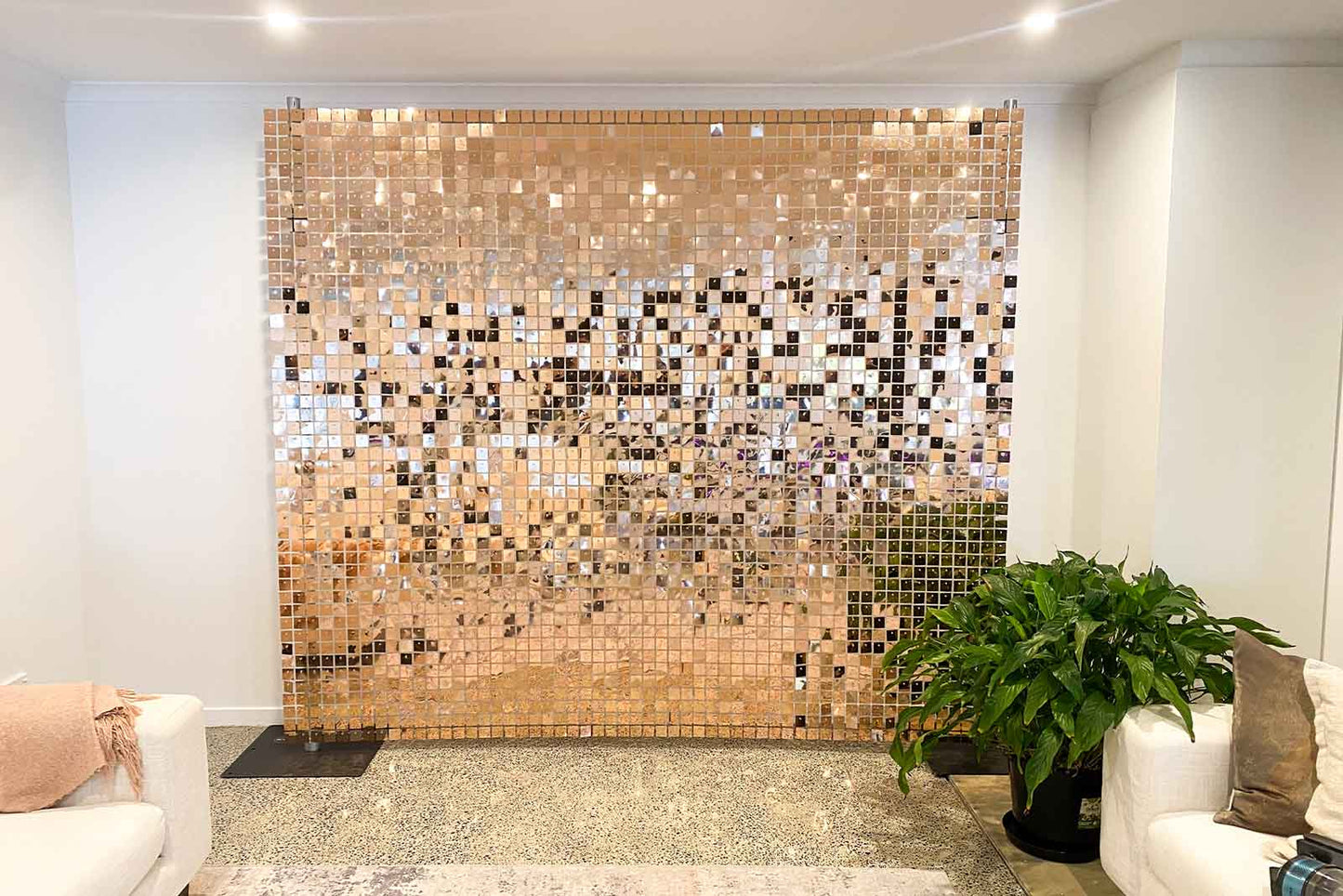 Shimmer Wall - Rose Gold