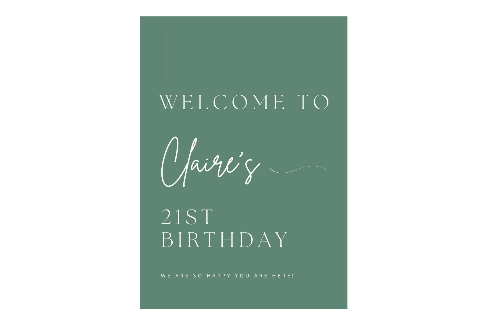 Custom Sign and Easel