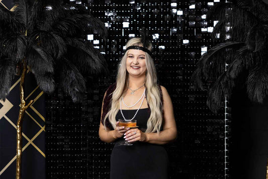Gatsby-themed backdrop for an elegant corporate party or event in Auckland
