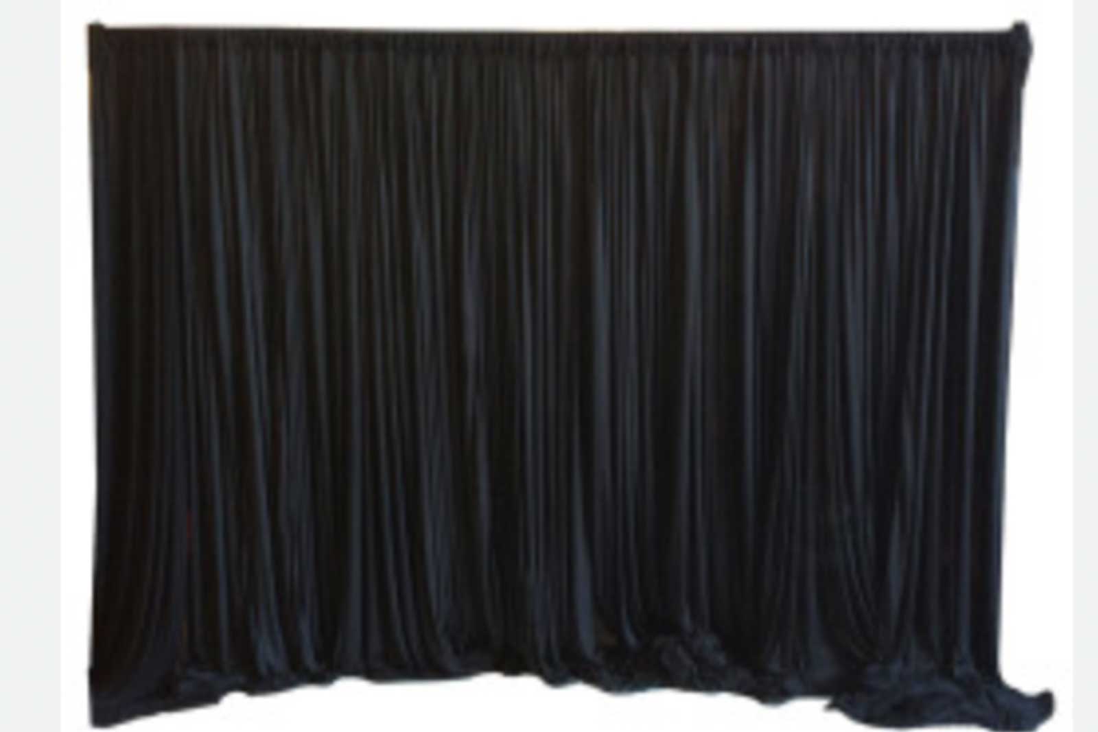 Black curtain hire for corporate events, conferences, and professional photo areas