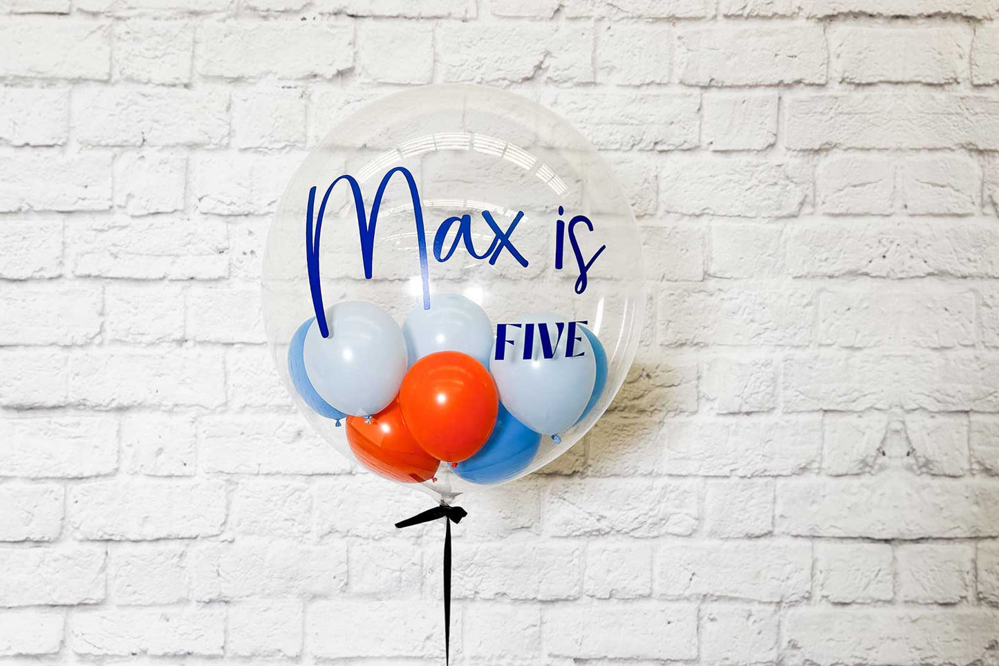 Bubble balloon display for parties, birthdays, and modern event styling