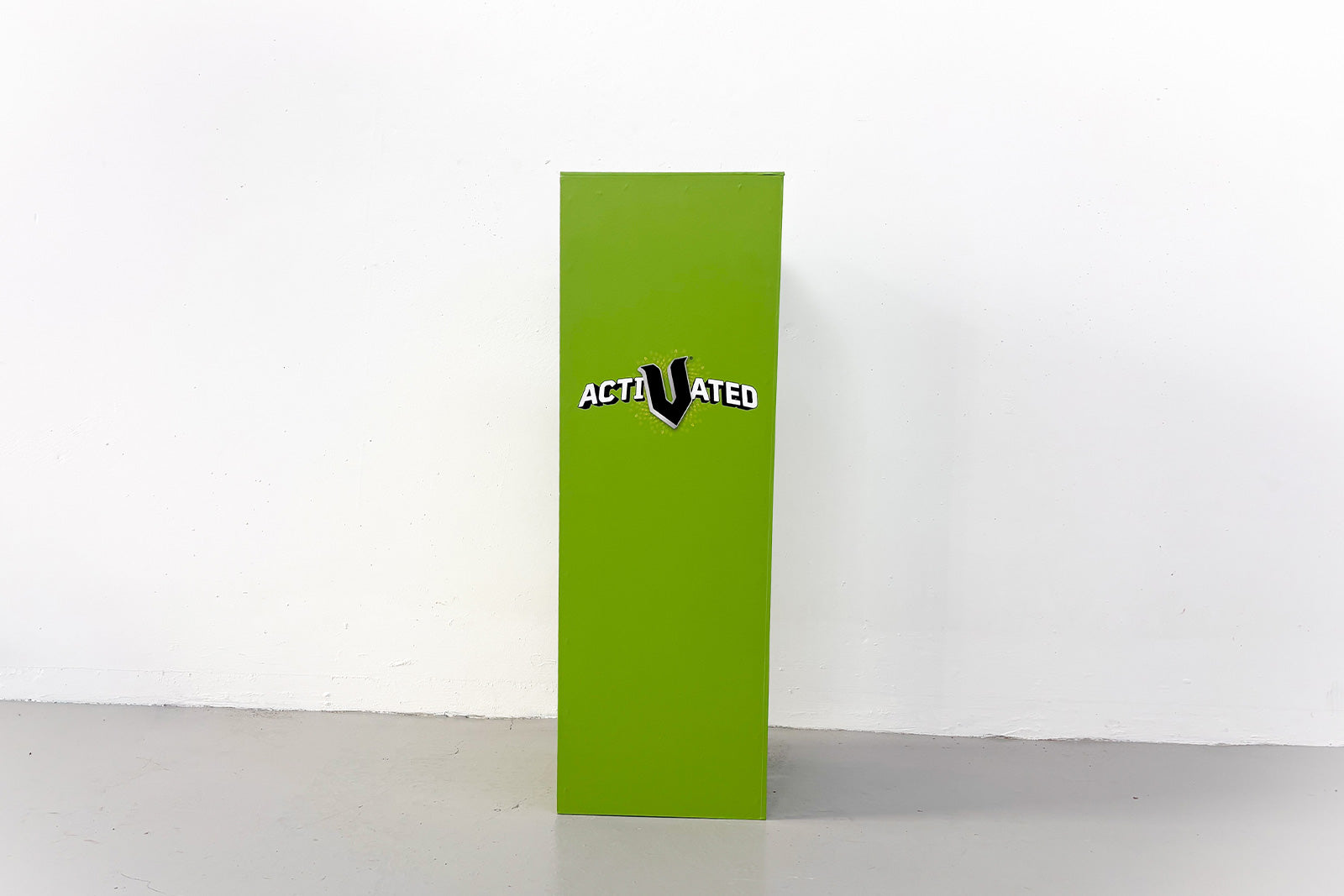 Corporate branded plinths used for event styling and product display at a corporate function in New Zealand.