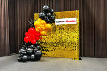 Load image into Gallery viewer, Event balloon garland with shimmer wall decoration, perfect for corporate functions in Auckland

