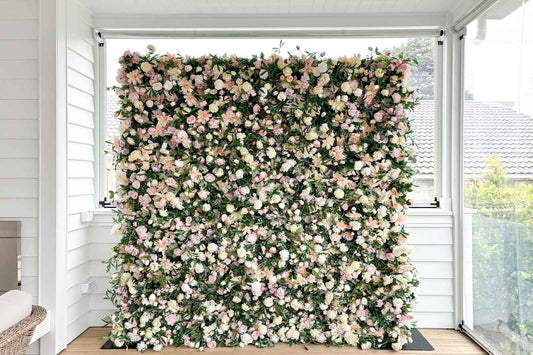 Flower wall backdrop for office events, conferences,balls, baby shower and brand activations