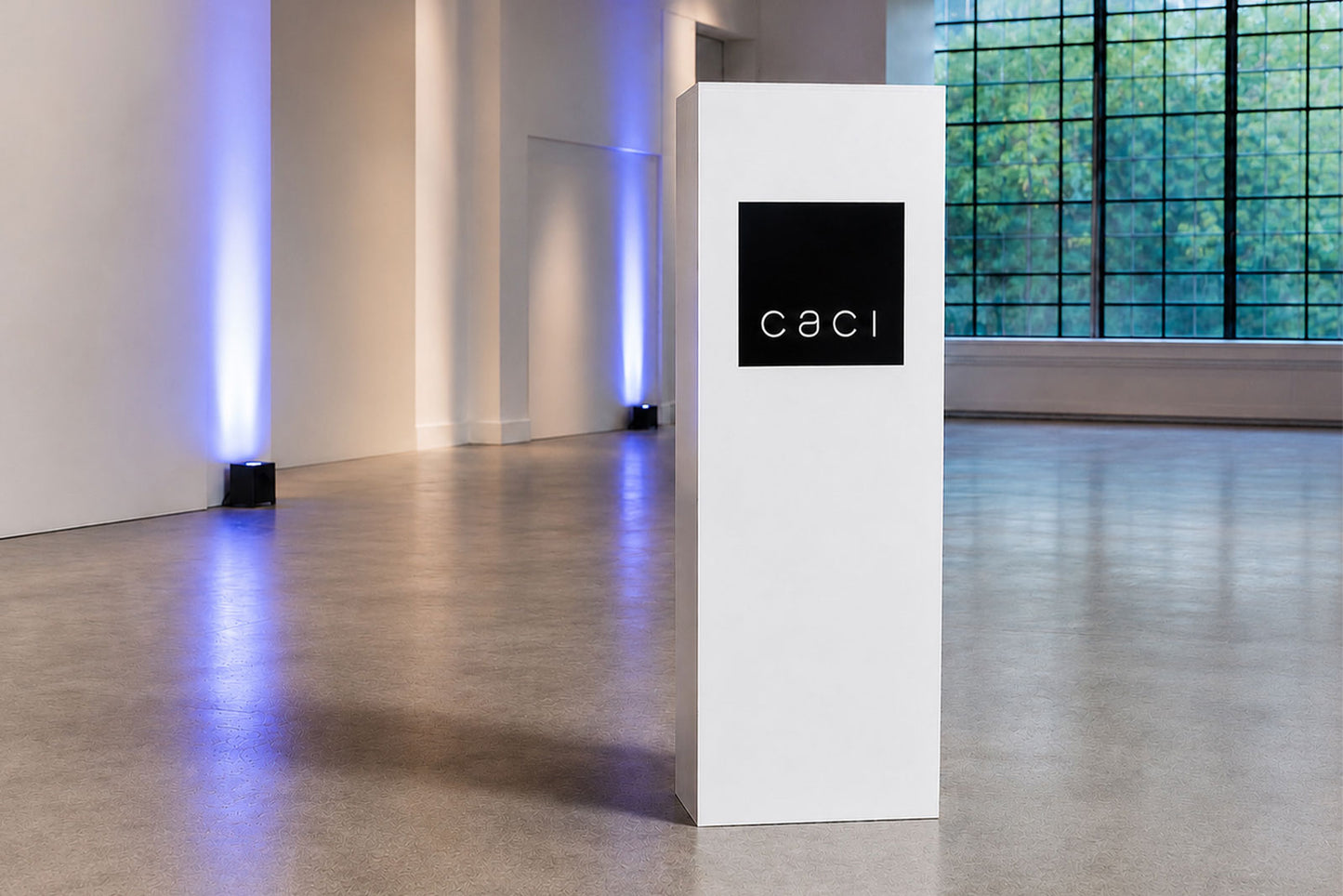 Custom printed plinth for branded events, product launches and corporate displays in Auckland