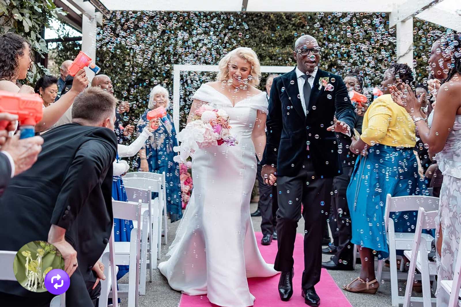 Decorative pink carpet runner for hire to enhance event décor and celebration spaces