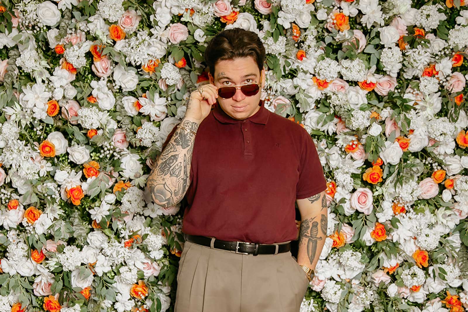 Elegant flower wall backdrop for events, parties, and photo opportunities