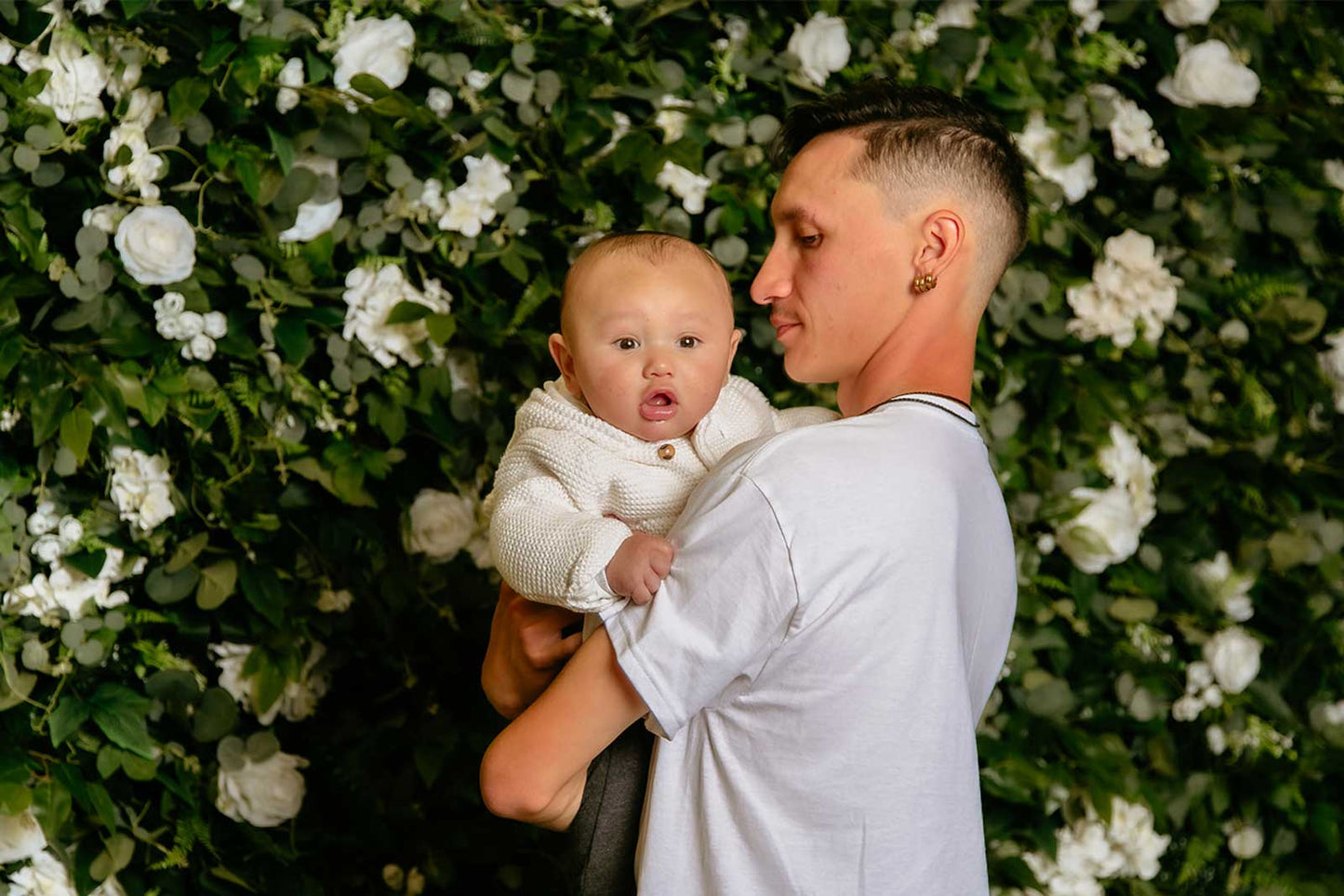 Floral wall backdrop for events, photo booths, and celebrations across Auckland, New Zealand