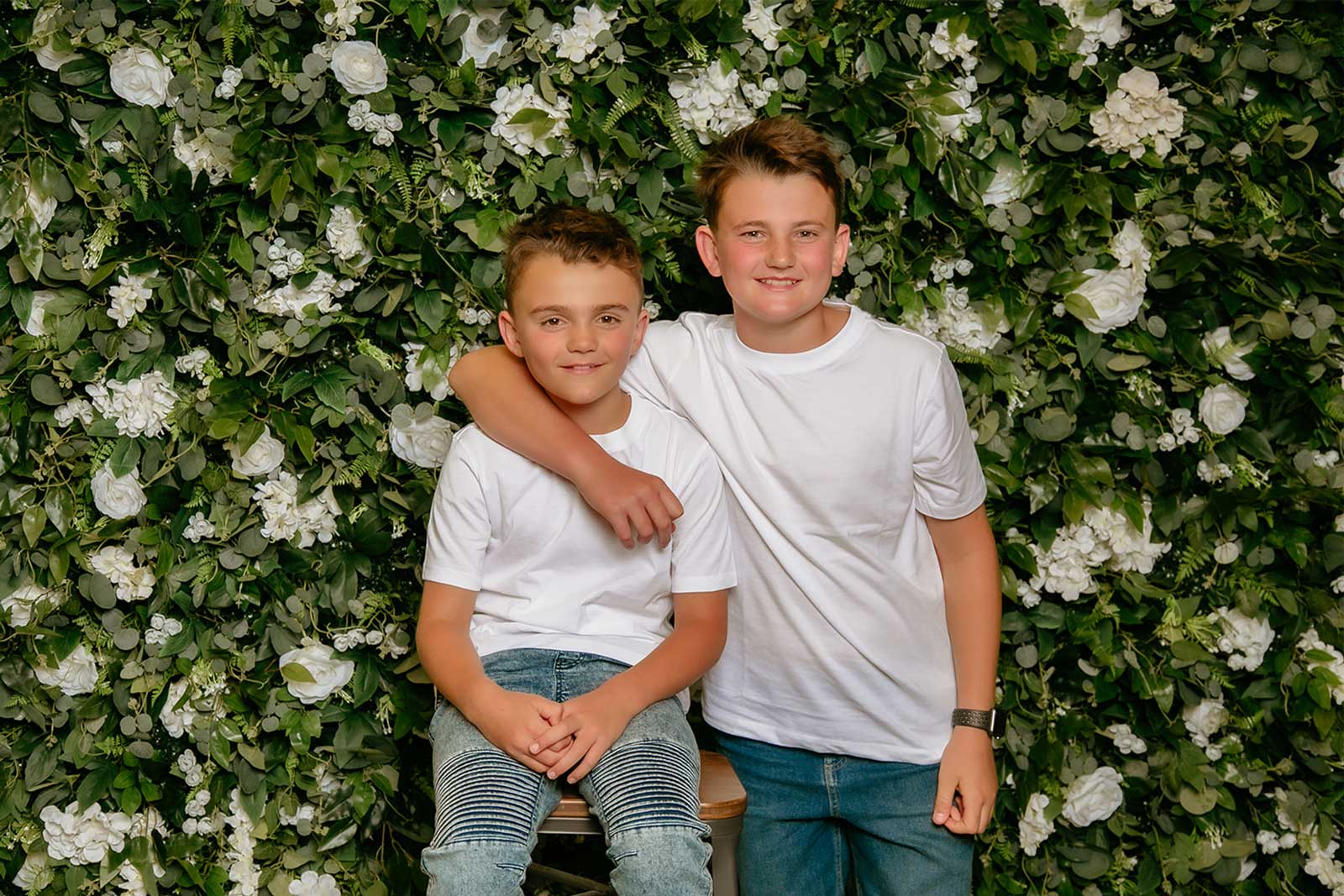 Floral wall backdrop for photo booths, birthdays, and special occasions across Auckland