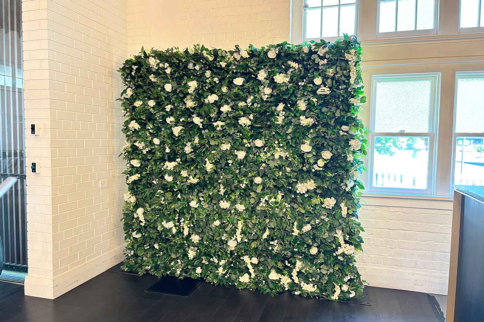 Flower wall backdrop for events, corporate functions, and photo opportunities in Auckland NZ