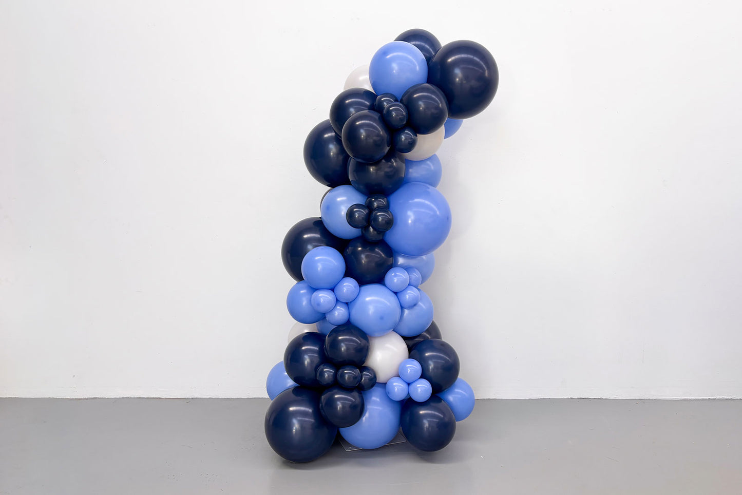 Freestanding balloon garland display for events, birthdays and corporate celebrations in New Zealand.