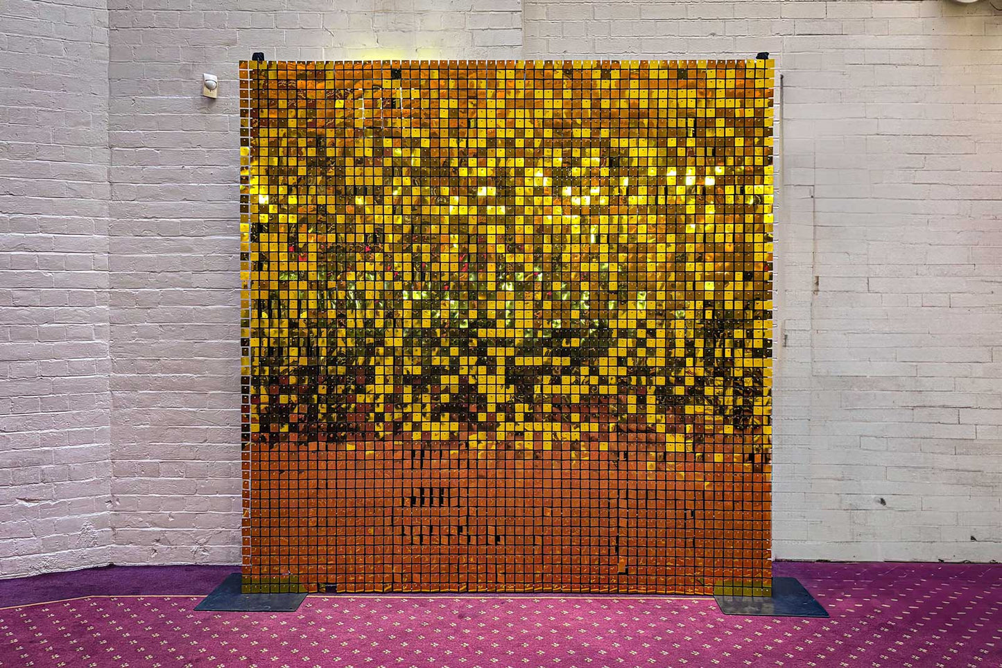 Elegant gold shimmer wall backdrop for birthdays, celebrations and photos