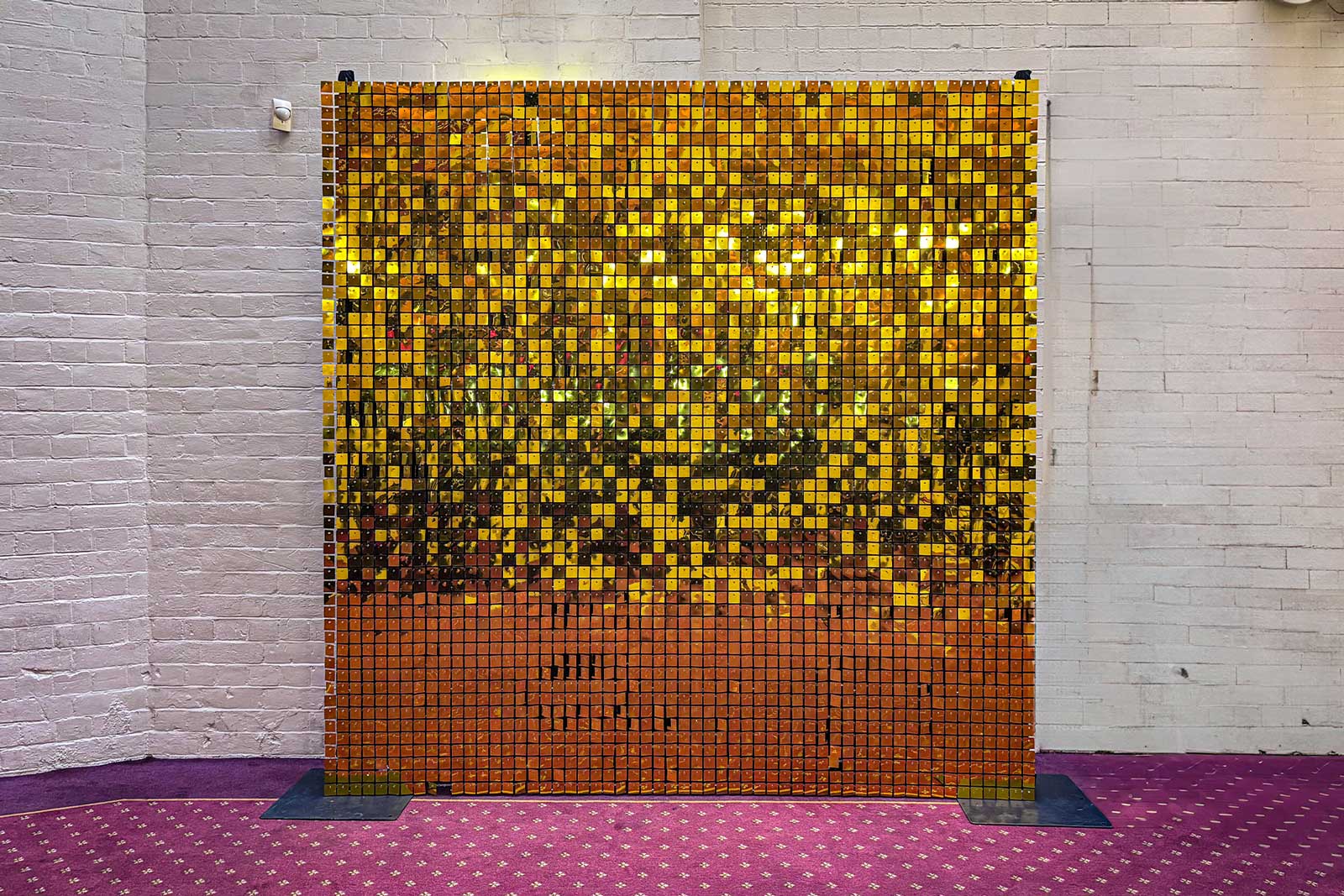 Elegant gold shimmer wall backdrop for birthdays, celebrations and photos