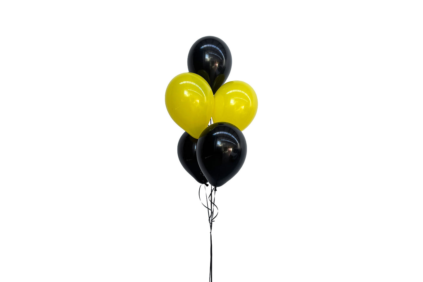 Helium balloon bunch arrangement for parties and events, available for balloon delivery and styling in Auckland