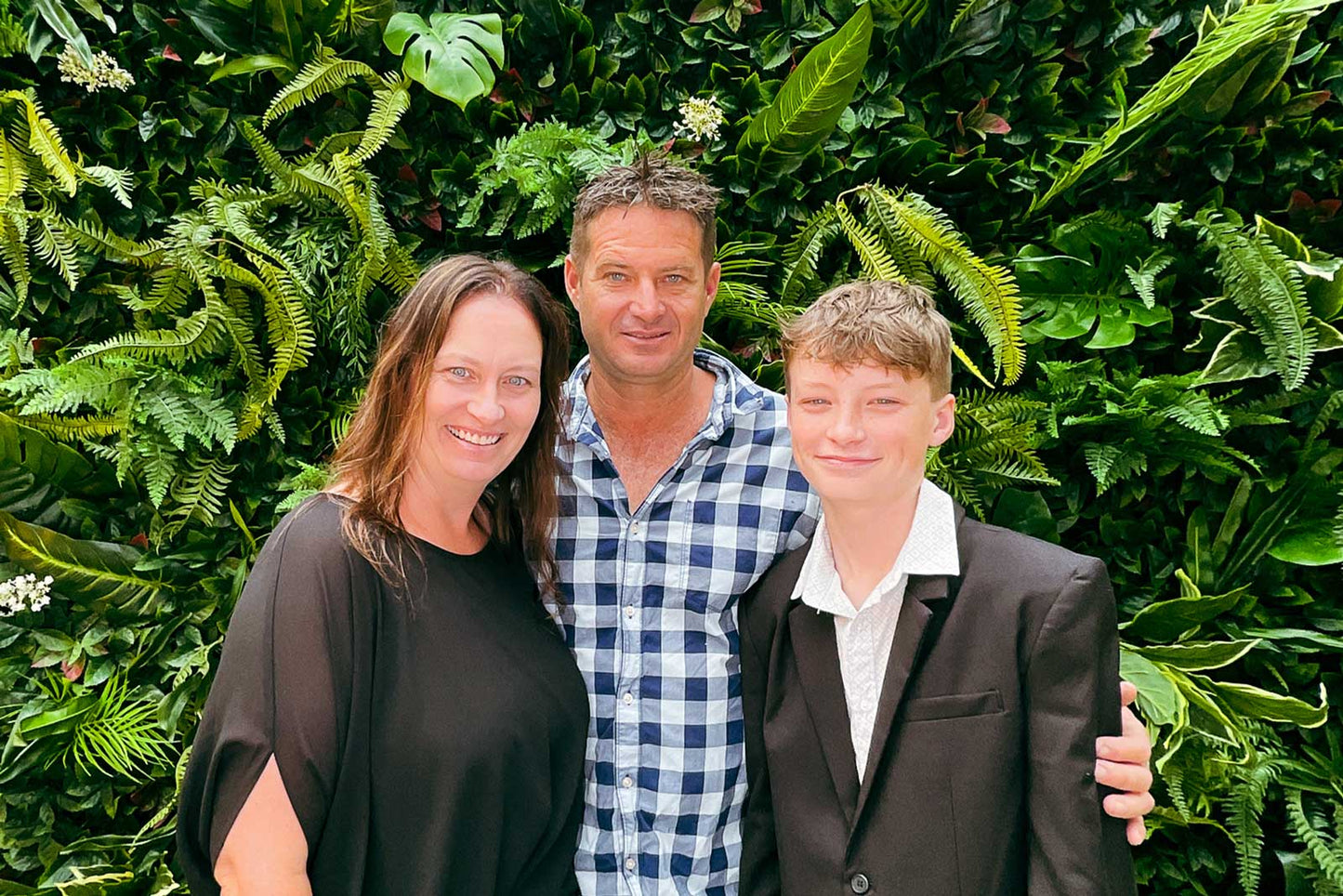 Lush jungle backdrop wall for hire, designed for corporate events, weddings and party photography