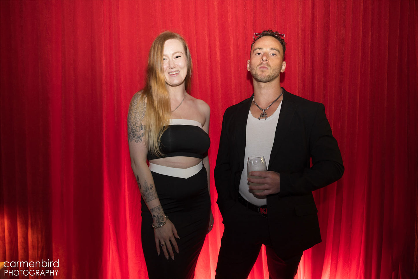 Luxurious red curtain backdrop for theatrical, gala, or event settings