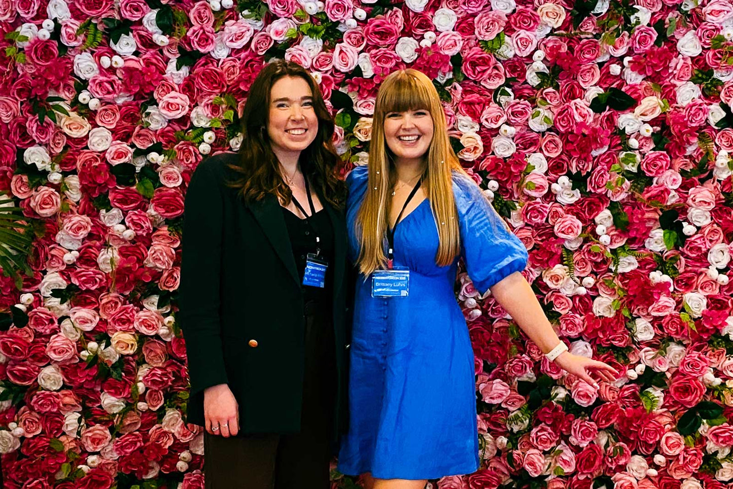 Pink and white flower wall hire for birthday celebrations and photo backdrops
