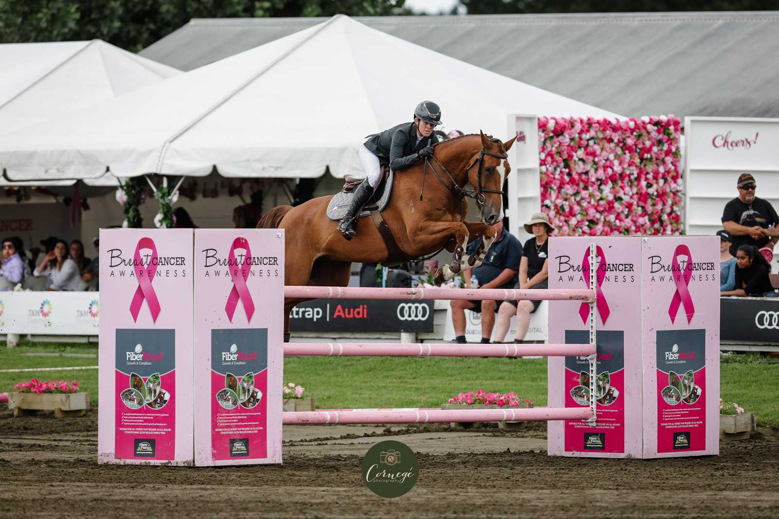 Luxury floral wall backdrop in pink and white for premium events