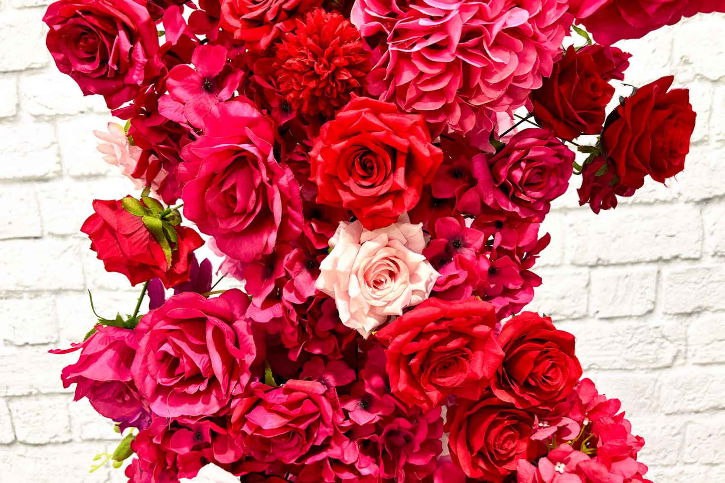 Realistic artificial flowers for hire to enhance parties, weddings, and events