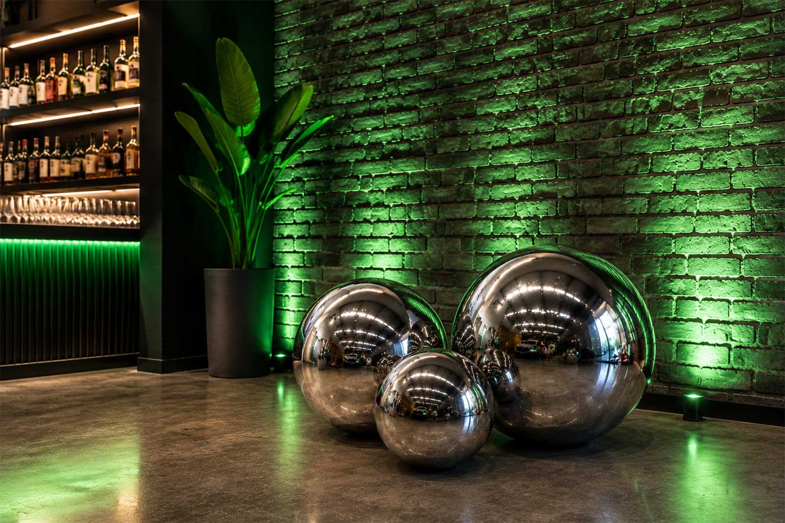 Silver inflatable balls for hire in New Zealand, perfect for corporate events, weddings, birthdays and branded activations.