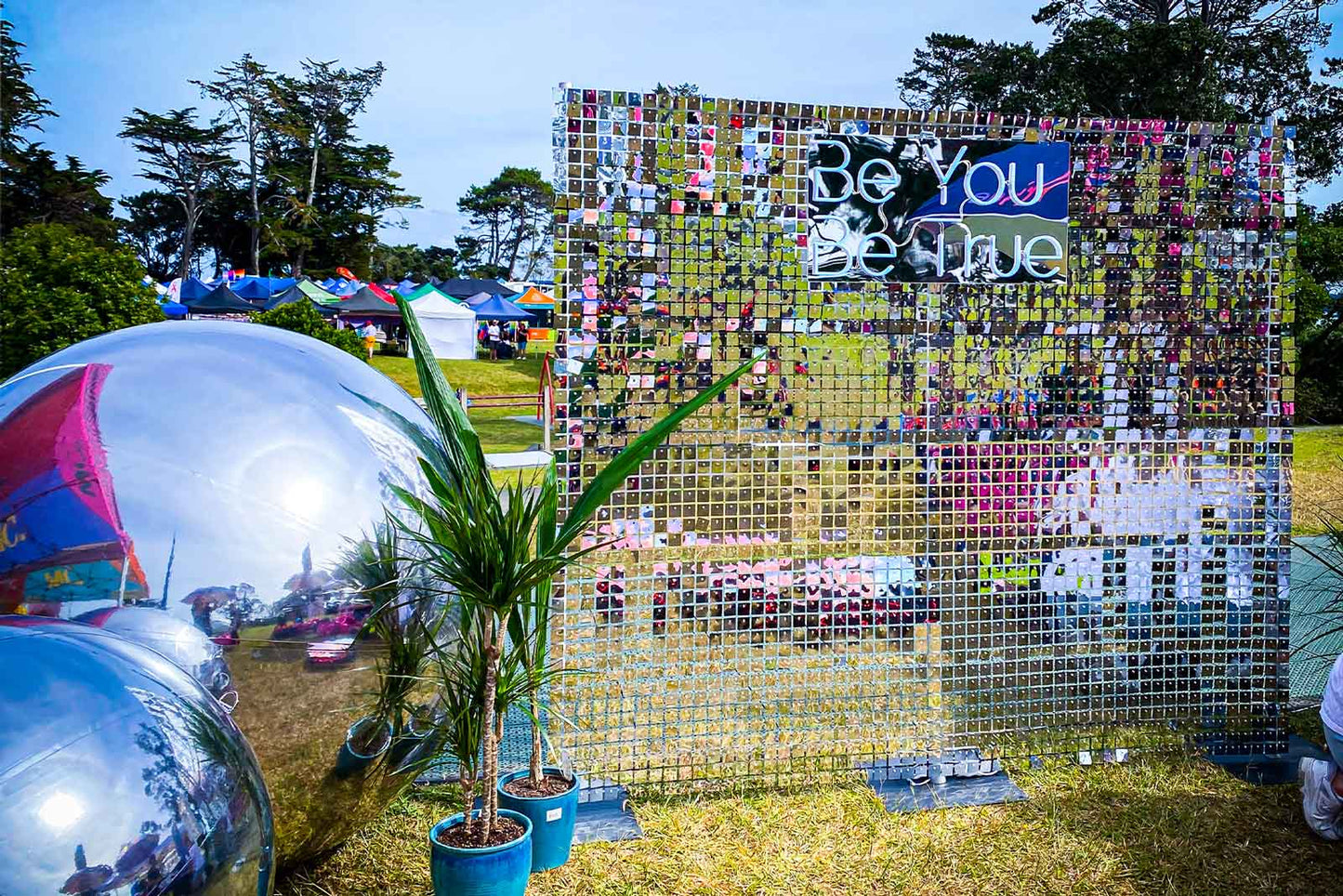 Silver shimmer wall backdrop for business networking events and media walls