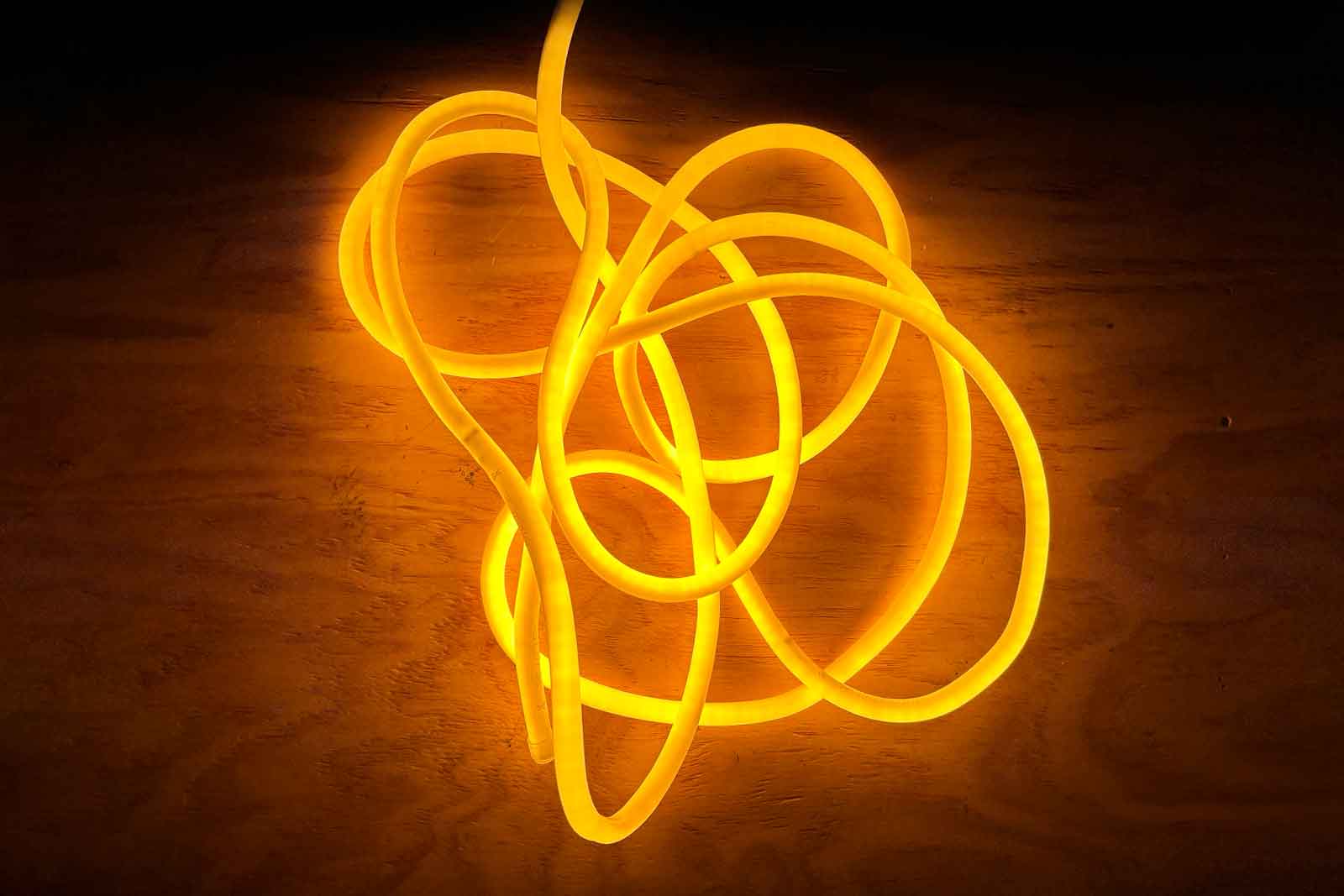 Yellow rope light for party, event, or decorative lighting