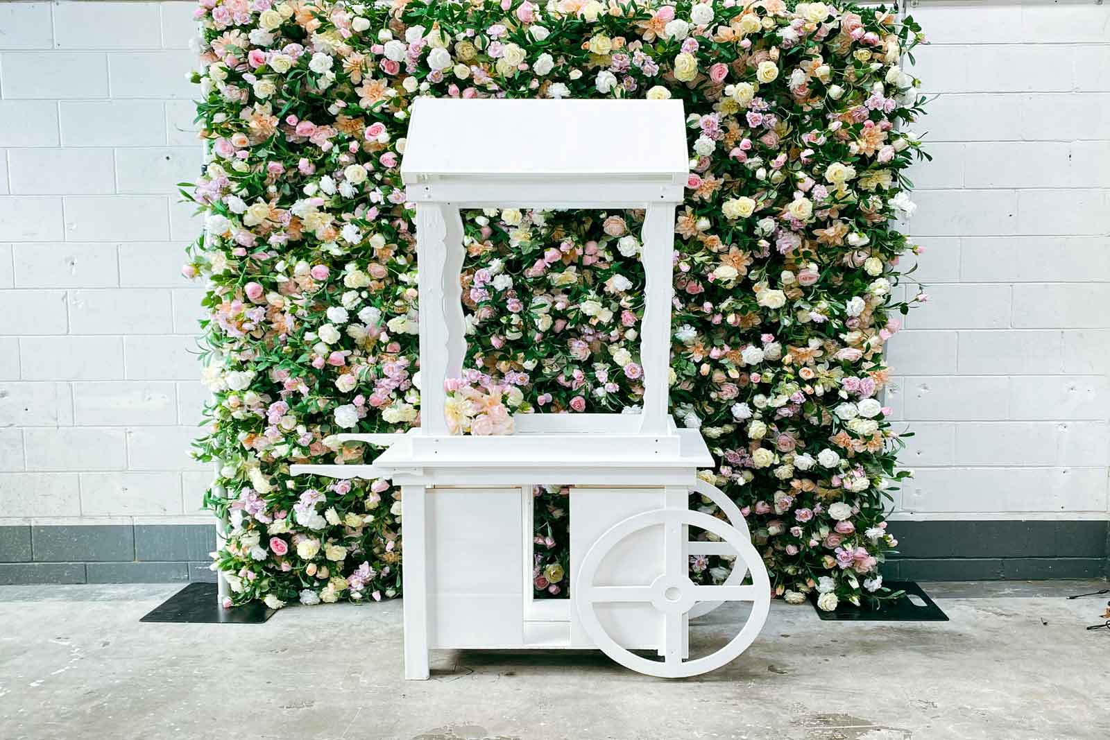 Candy cart hire for weddings, baby showers, and festive event décor