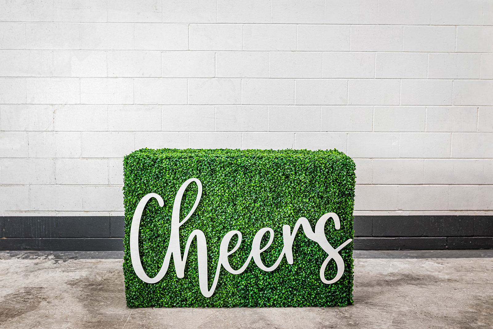 Decorative Cheers wooden sign for events and festive gatherings