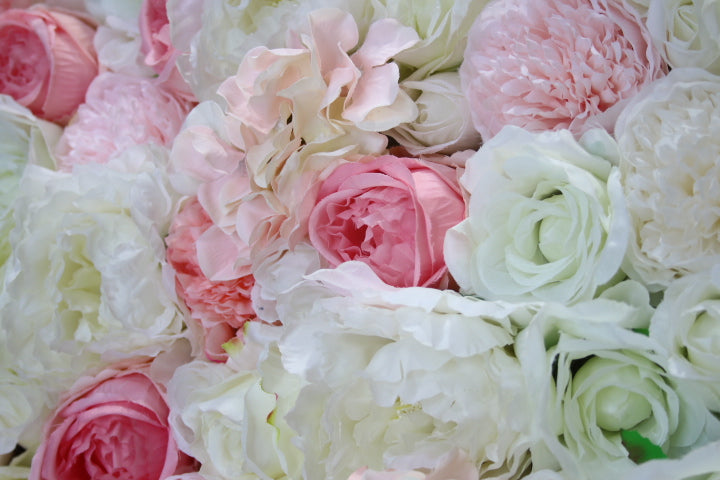 Decorative flower wall backdrop for events and photography