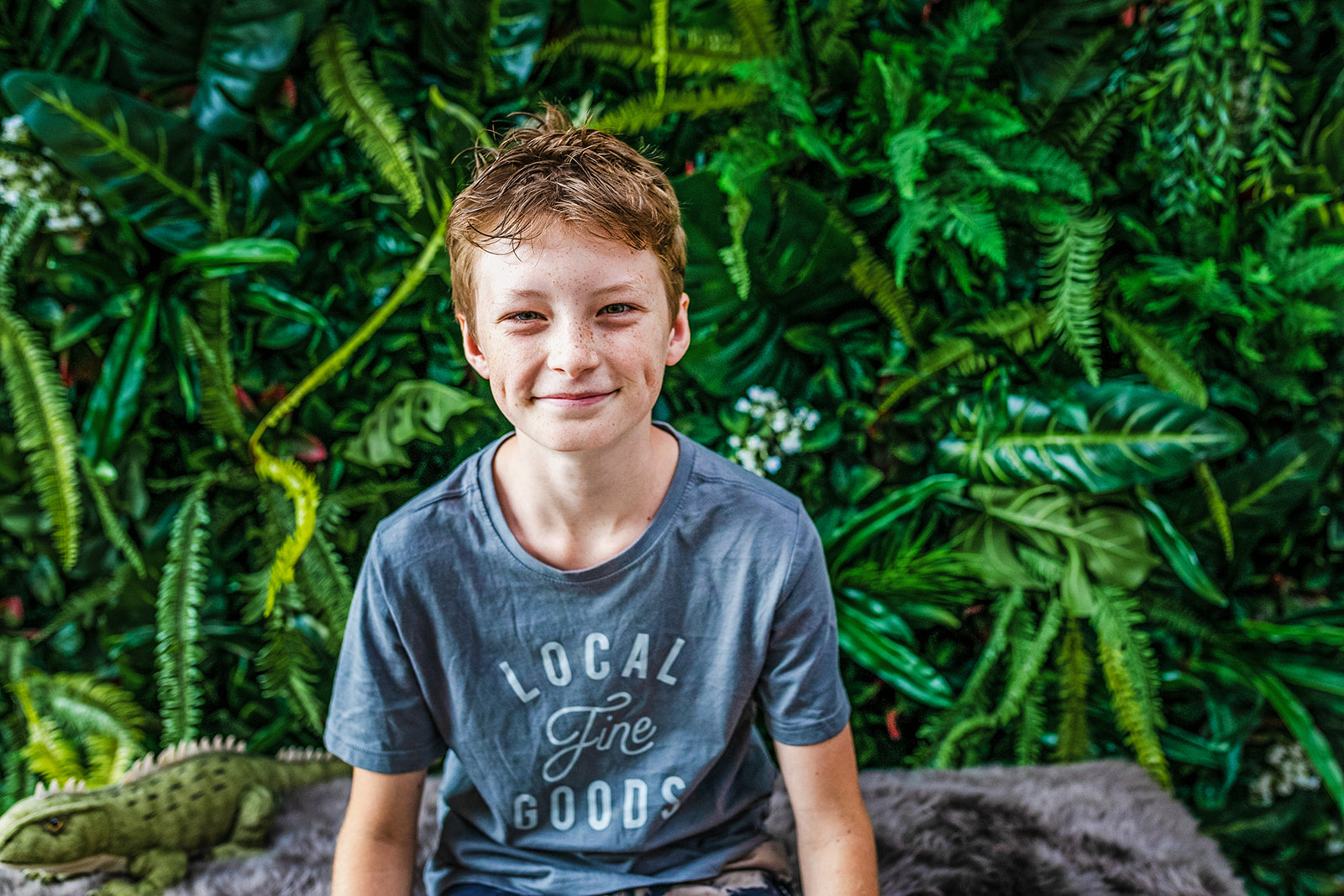 Tropical green wall used as photo backdrop for corporate and private events